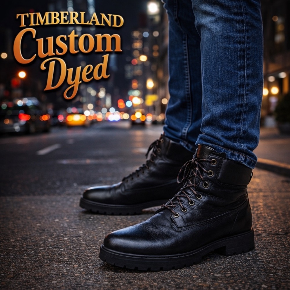 Timberland Men’s Vintage 90s Custom Dyed Boots USA Made Sz 10M Style 169119